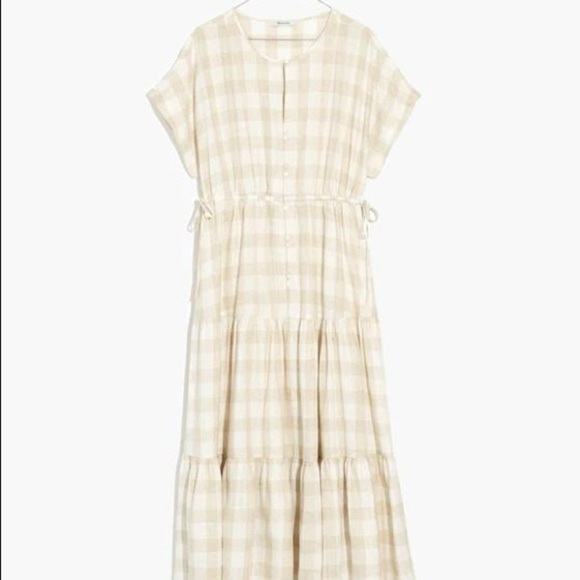 Madewell Dresses & Skirts - Madewell Button-Front Tiered Midi Dress